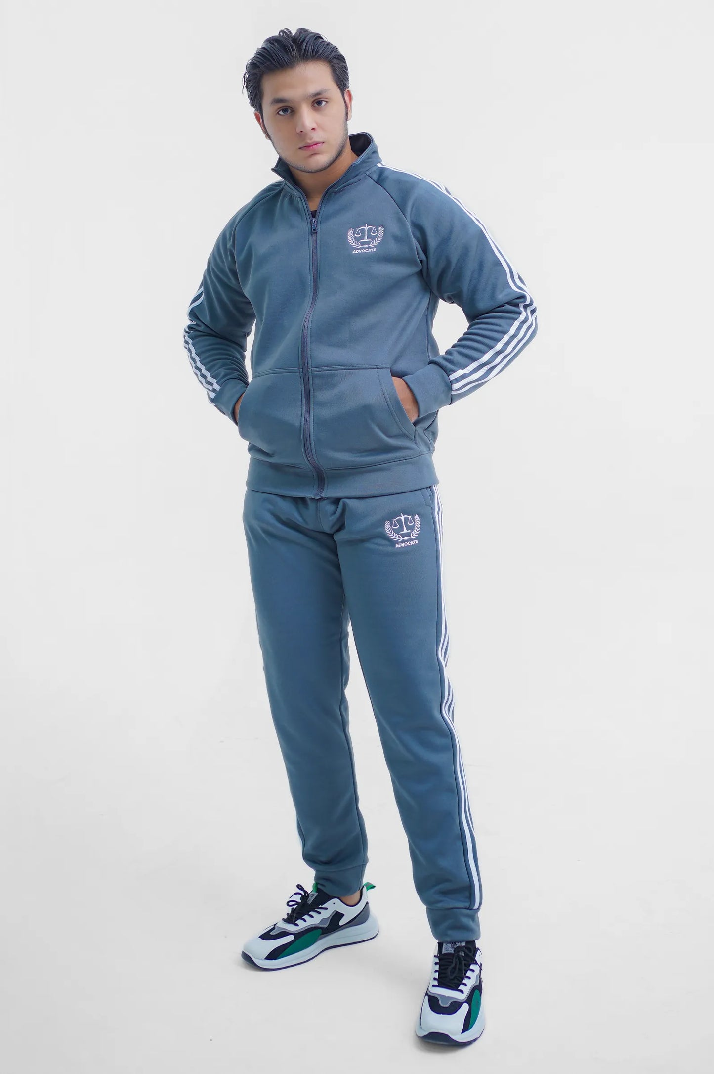 Grey Advocate Stand UP Couler Tracksuit